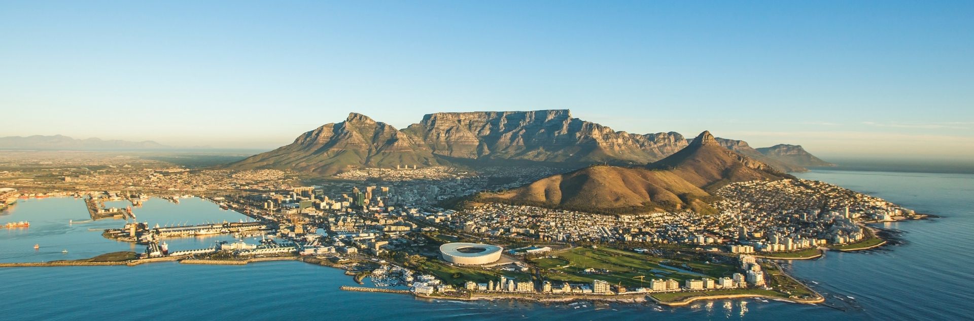 Blick auf Kapstadt in Südafrika