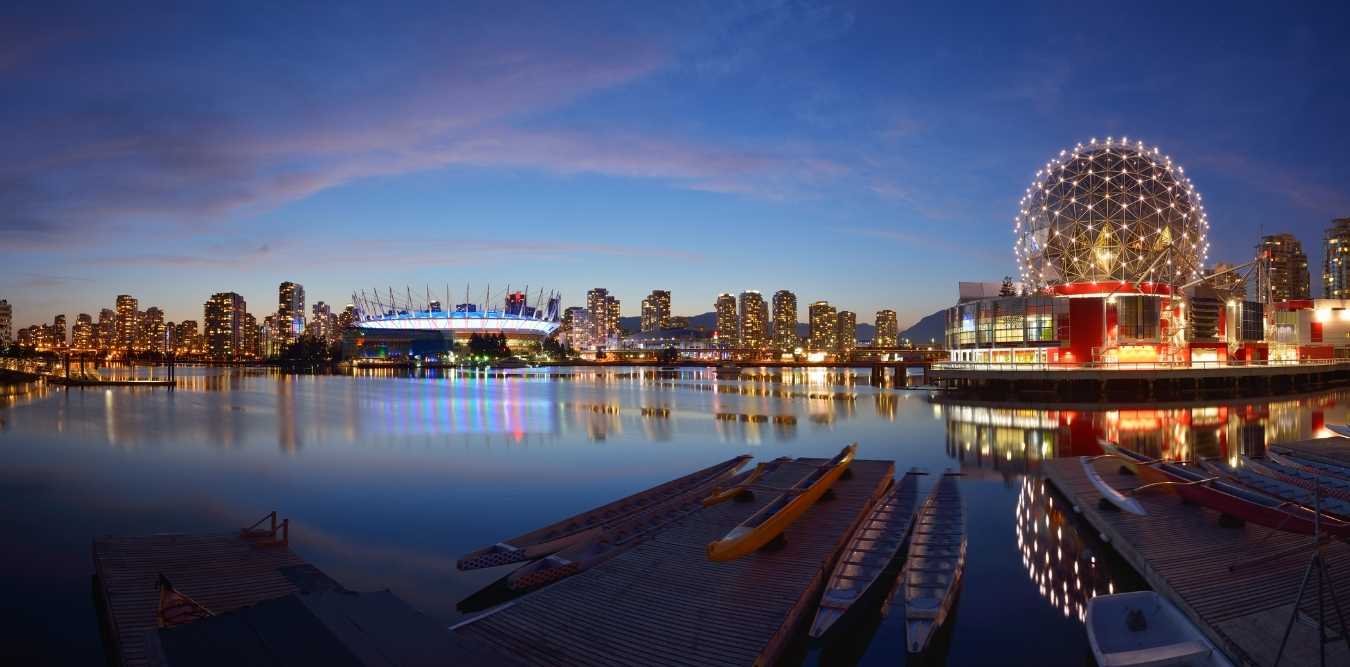 Vancouver bei Abend