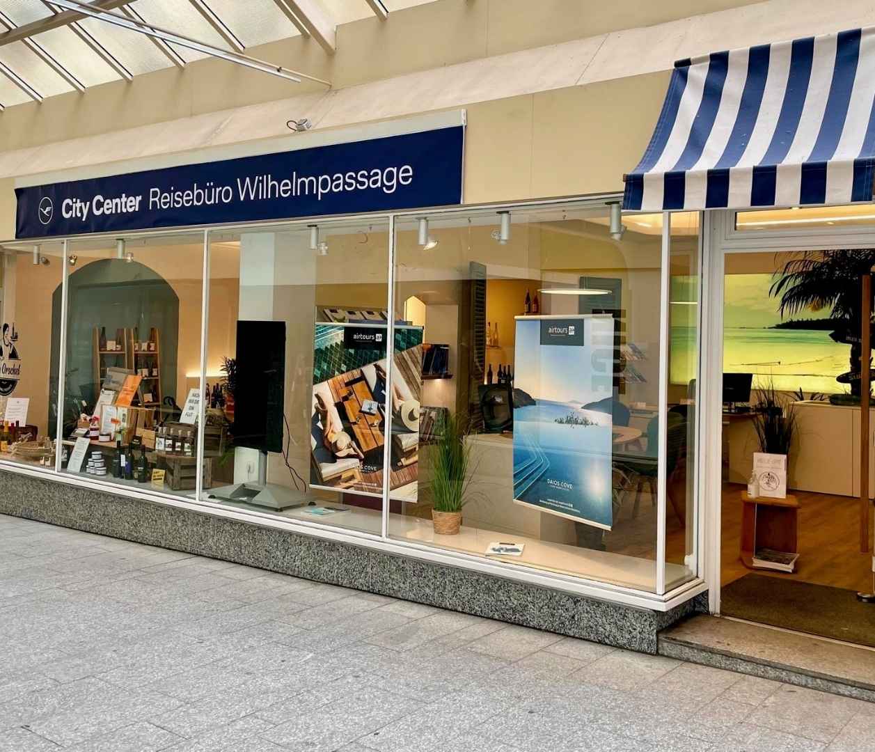 Reisebüro Wilhelmpassage Wiesbaden Außenansicht