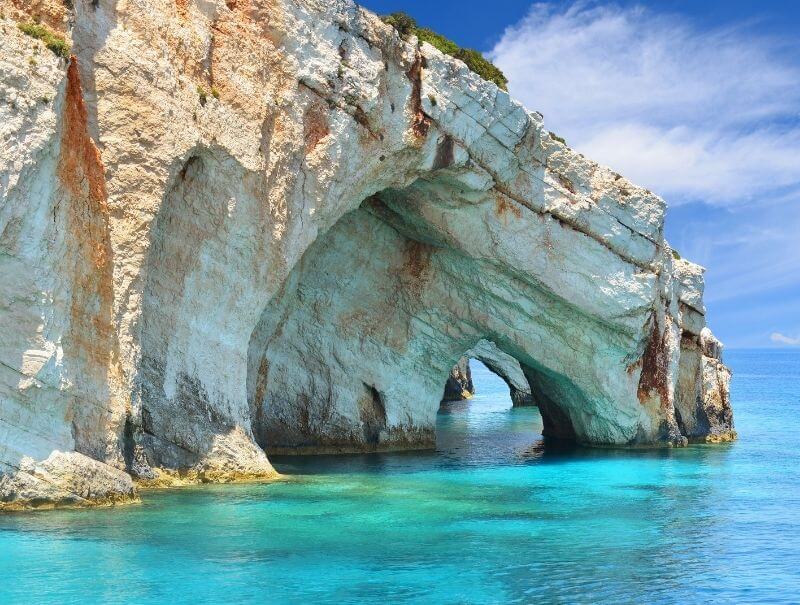 Blaue Grotten auf Zaknythos