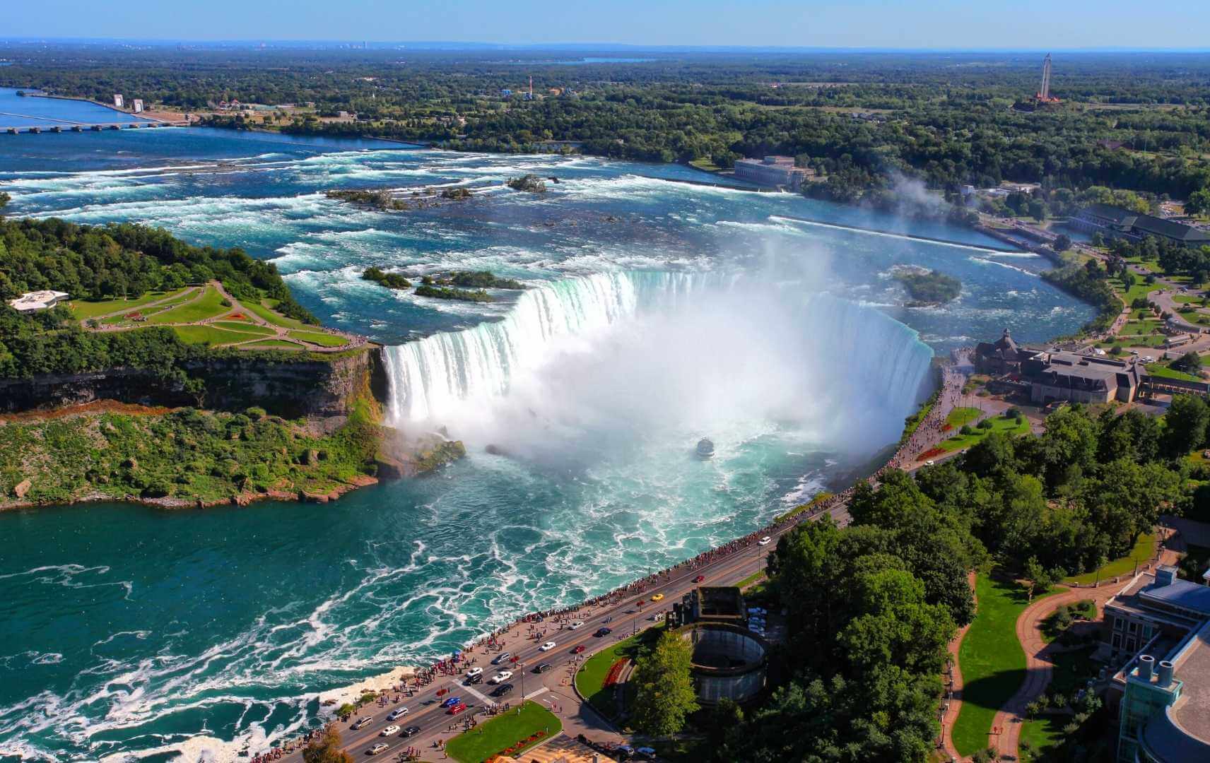 Luftaufnahme der Niagara Fälle