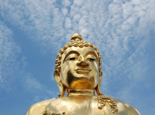 Goldene Buddah-Statue