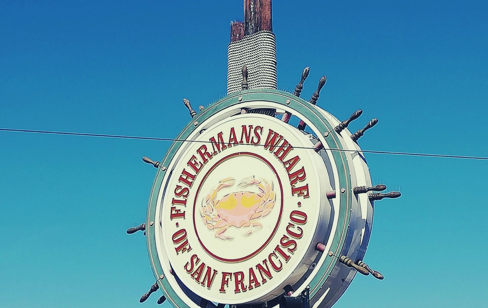 San Francisco Fishermans Wharf sign
