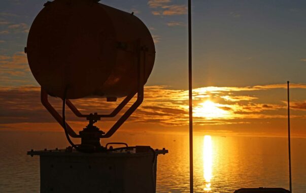 Sonnenuntergang an Bord der MS Hanseatic