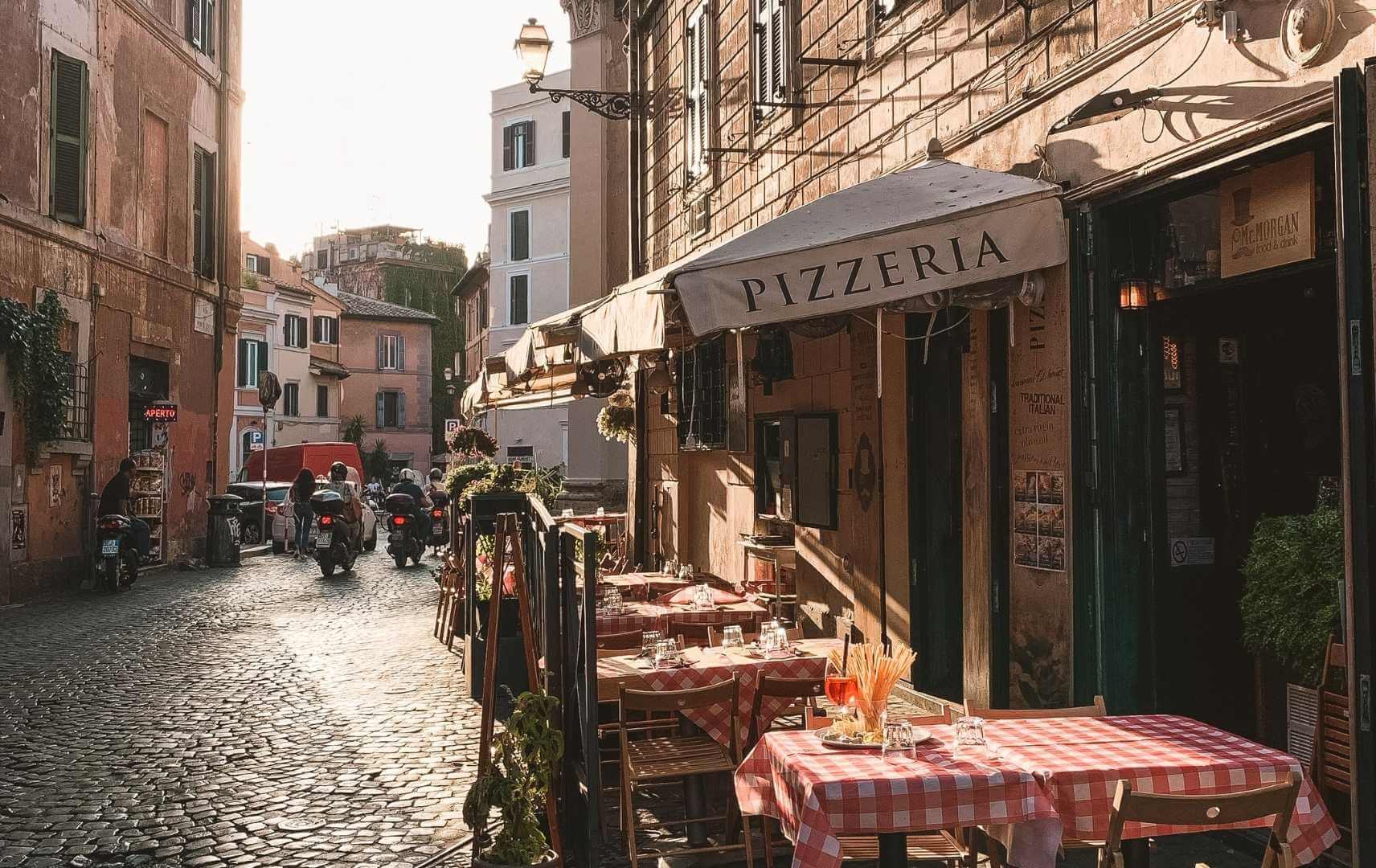Pizzeria in Trastevere in Rom
