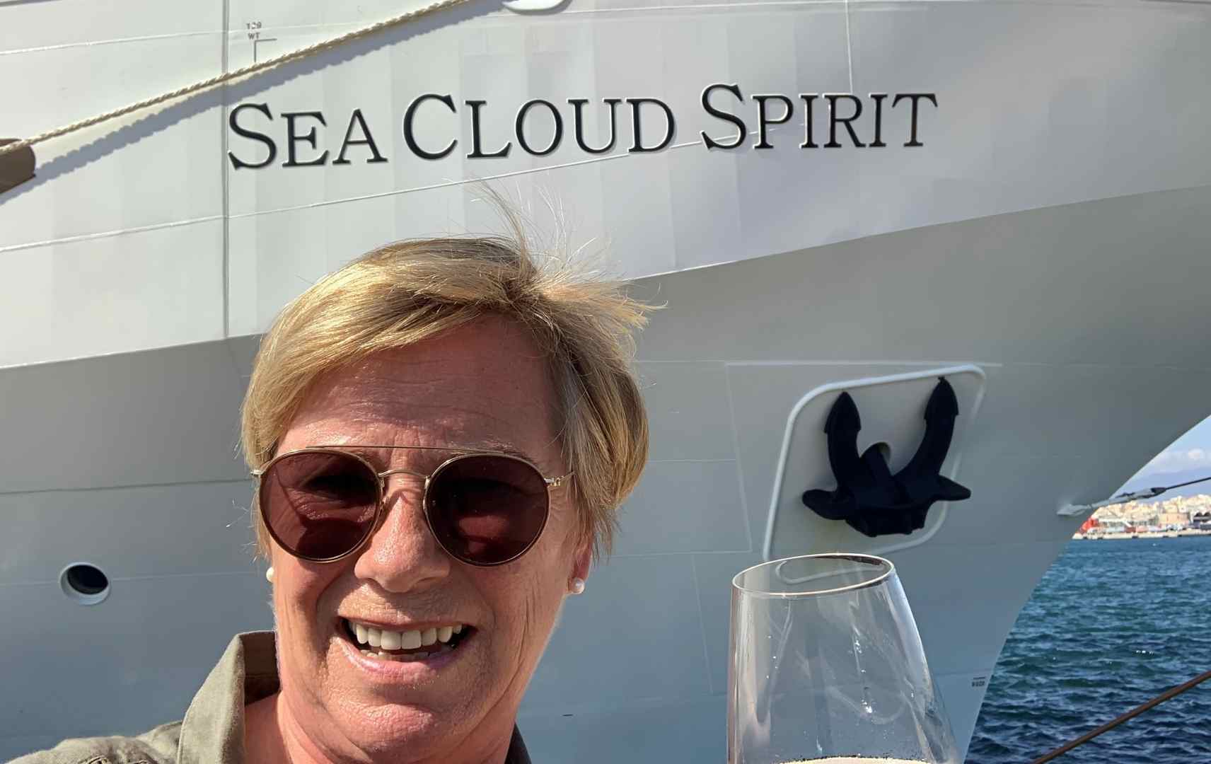 Sandra Lücken auf Sea Cloud Spirit