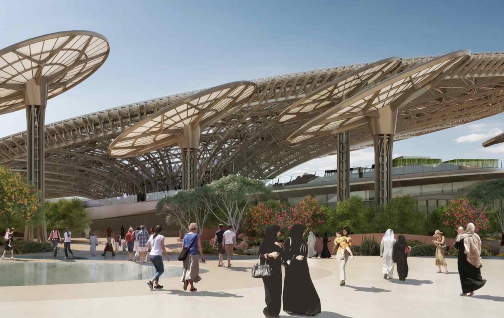 Sustainability Pavillon und Gelände der EXPO 2020 in Dubai - Gebeco
