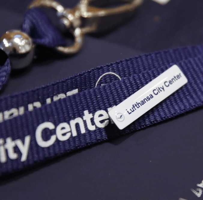 Schlüsselband mit Lufthansa City Center Pin