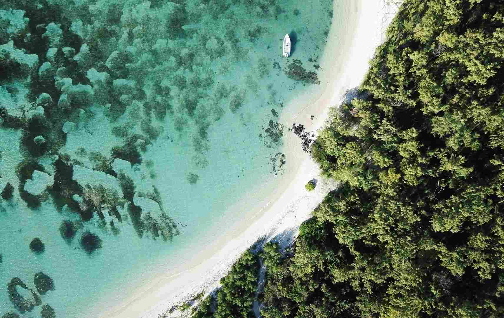 Malediven Strand von oben