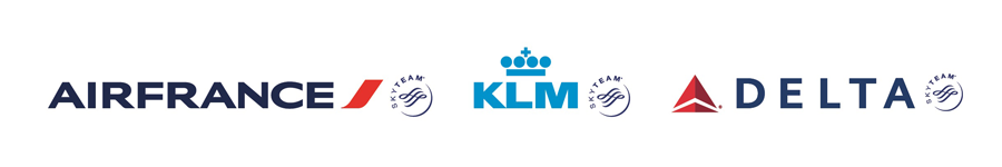 Kombilogo horizontal Air France-KLM-Delta