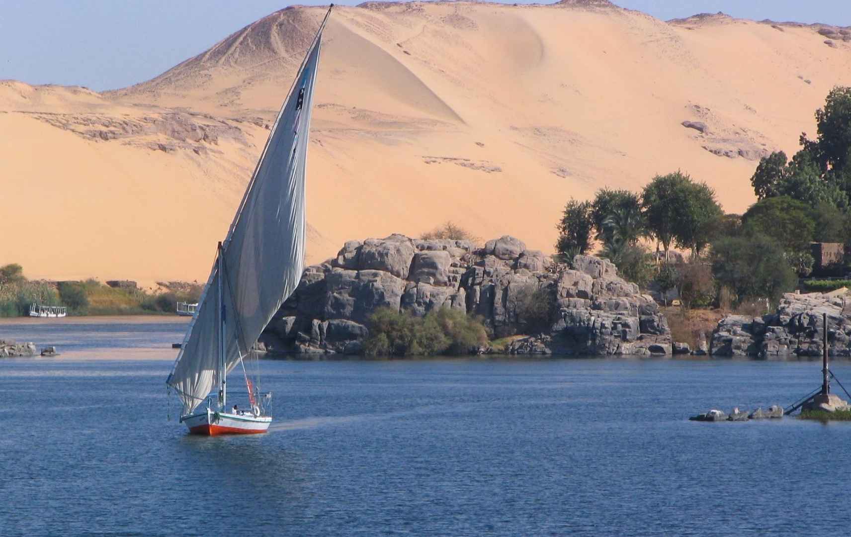 Nil, Segelschiff