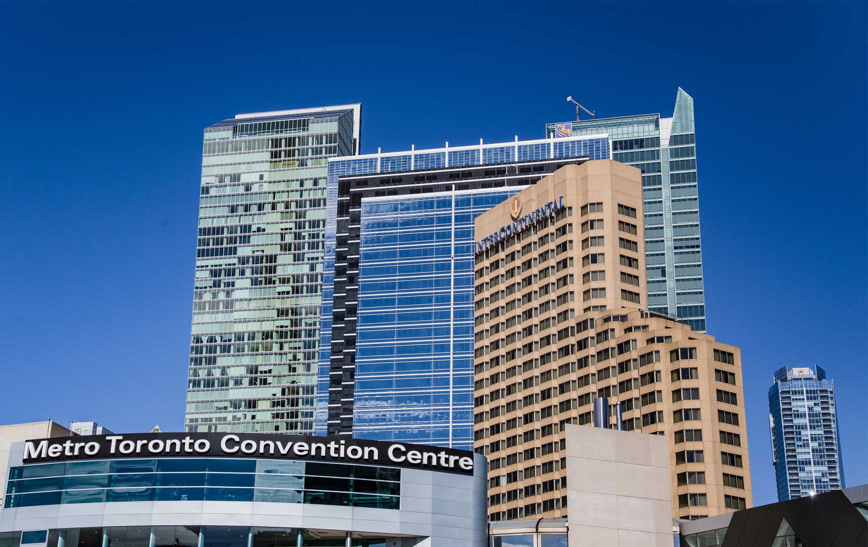 Toronto convention center and skyline