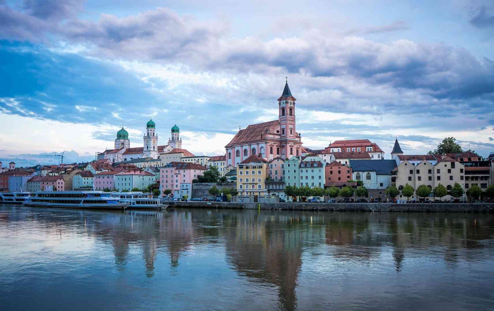 Blick auf die Stadt Passau an der Donau