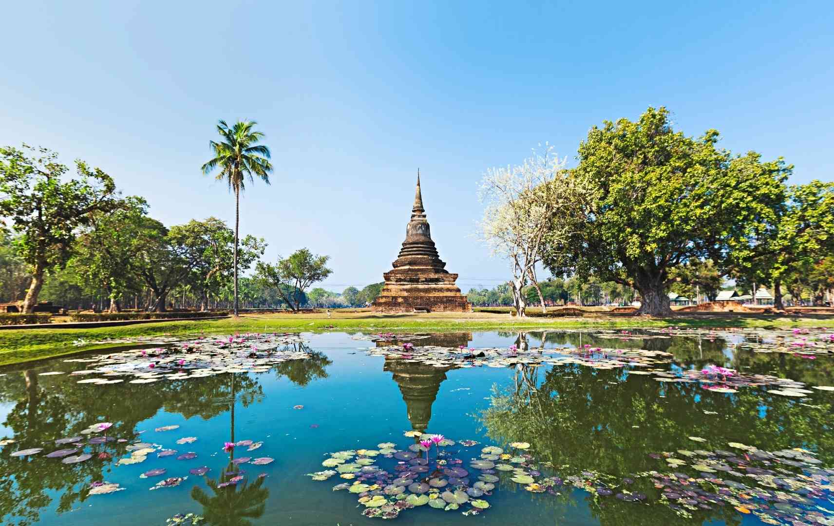 Wat Mahathat Sukhothai in Thailand