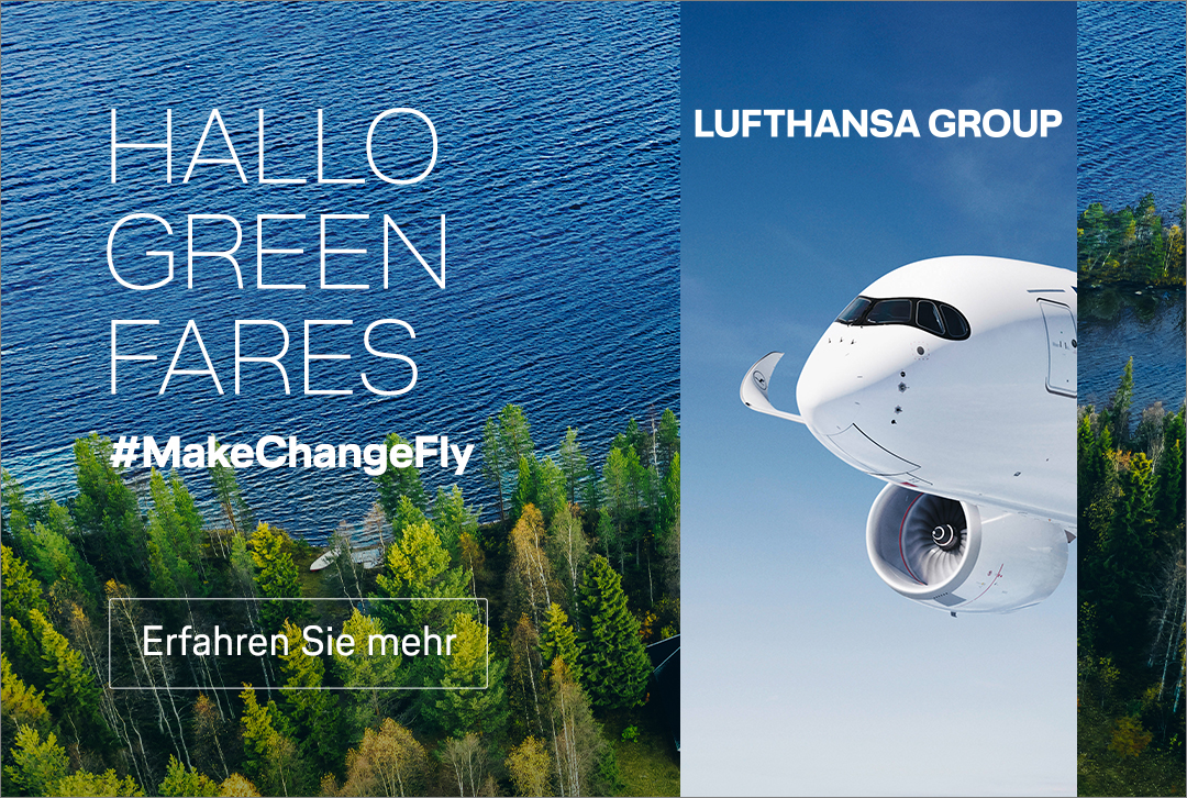 Banner Lufthansa Group Green Fares