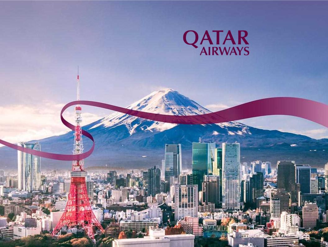 Banner Qatar Airways Tokio
