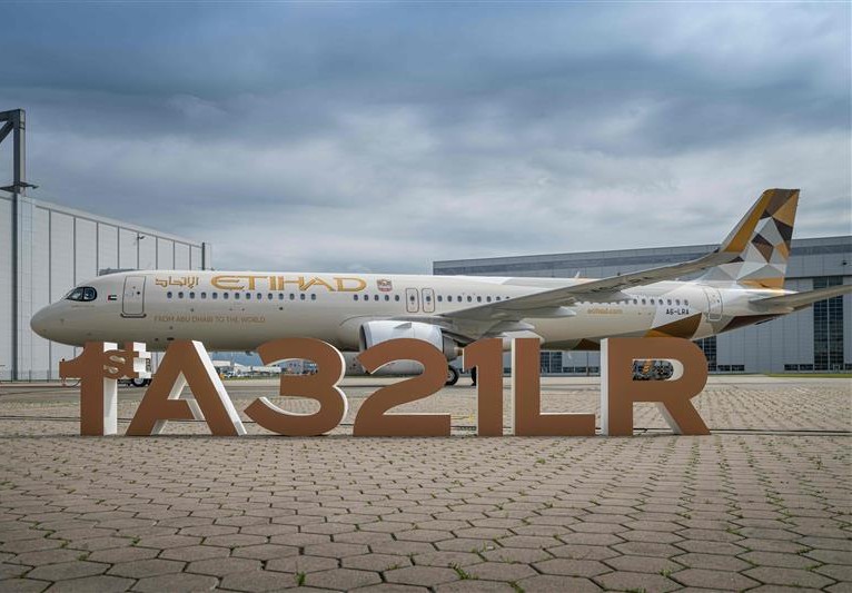 Erster Etihad Airways A321LR bei der Auslieferung in Hamburg
